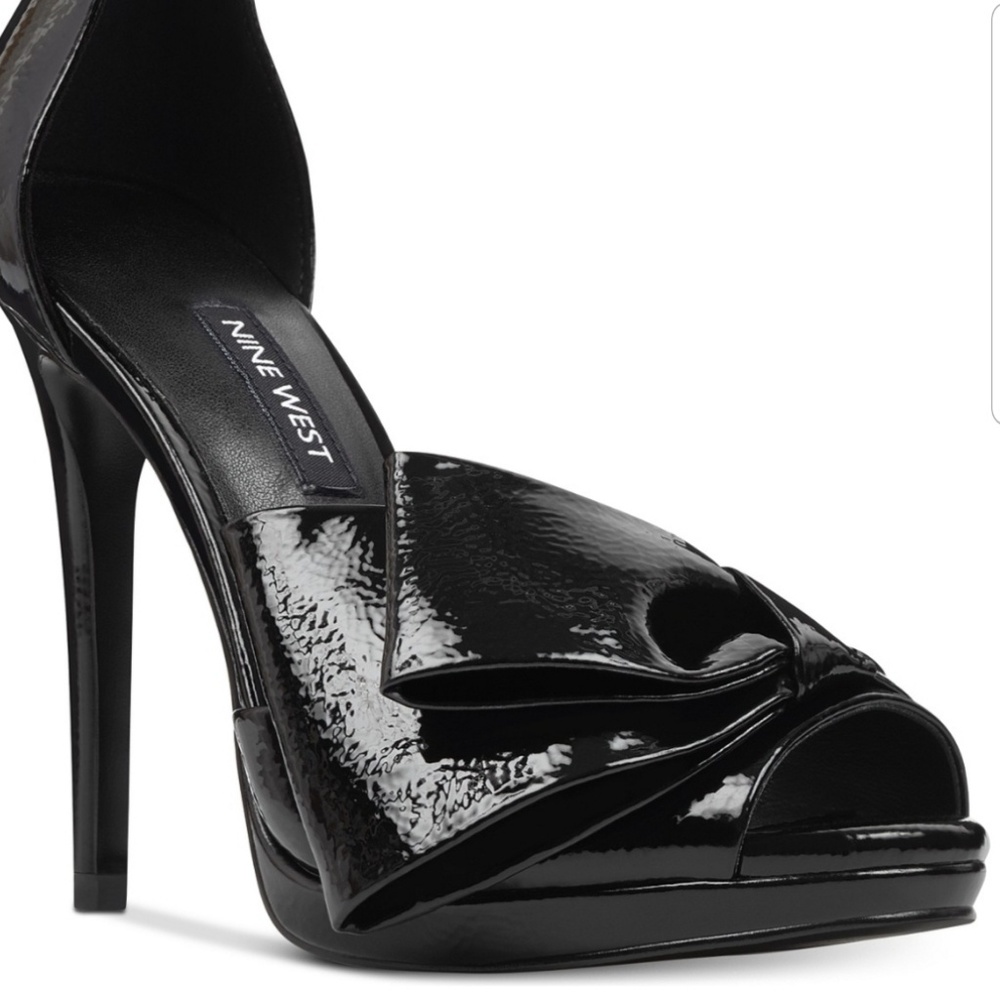 New nine west women's black dress sandals sz 6 1/2 - Picture 6 of 8